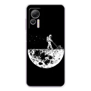 Силиконовый Чехол с принтом "Космонавты" на Ulefone Note 14 (Космонавт)