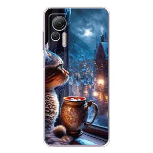 Чехлы на Новый Год Ulefone Note 14 (Кот новогодний)