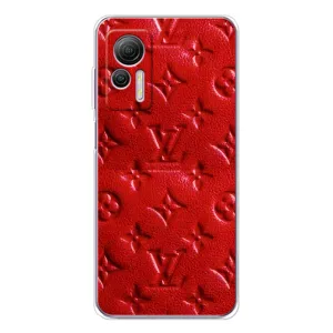 Текстурный Чехол Louis Vuitton для Ноте 14 (Красный ЛВ)