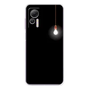 Чехол с картинками на черном фоне для Ulefone Note 14 (Лампочка)