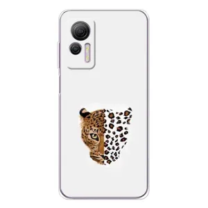 Чехол с леопардовым принтом на Ulefone Note 14 (Леопард на белом)