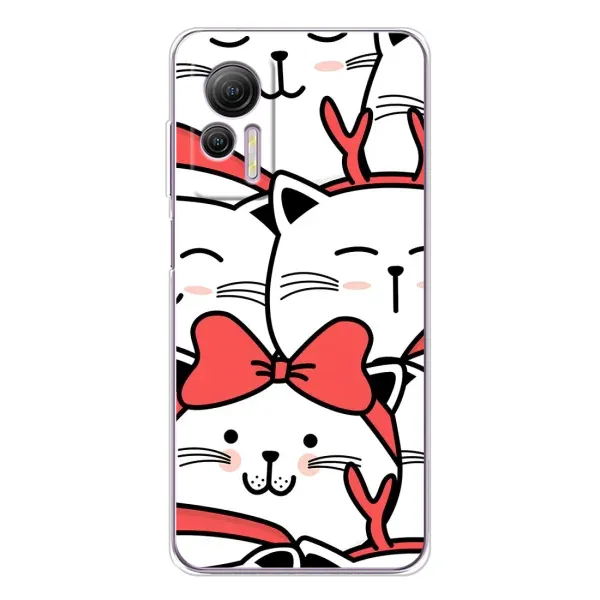 Чехол с рисунком «Новогодние котики» для Ulefone Note 14