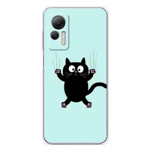 Силіконовий чохол з котиком для Ulefone Note 14 (Падаючий кіт)
