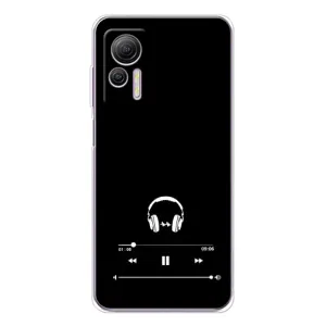 Чехол с картинками на черном фоне для Ulefone Note 14 (Плеер)