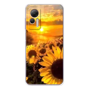 Чехол с Цветами для Ulefone Note 14 (поле подсолнухов)