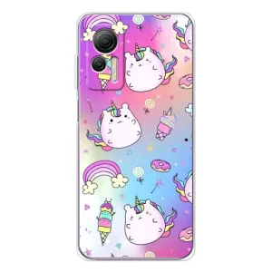 Чехол Unicorn на Ulefone Note 14 (Радуга и Единорог)