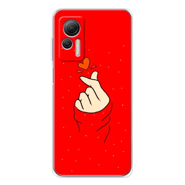 Чехол с рисунком «Сердце на красном» для Ulefone Note 14 Чехол с рисунком «Сердце на красном» для Ulefone Note 14