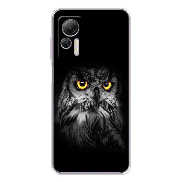 Чехол с рисунком «Сова на чёрном» для Ulefone Note 14 Чехол с рисунком «Сова на чёрном» для Ulefone Note 14