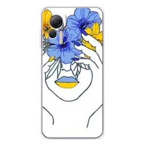 Чехол на Ulefone Note 14 Украинский дизайн (Украинка на всю голову)