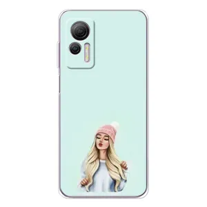 Силиконовый Чехол на Ulefone Note 14 с картинкой Стильных Девушек (В шапке)
