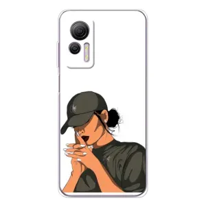 Силиконовый Чехол на Ulefone Note 14 с картинкой Стильных Девушек (В зеленом)