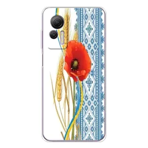 Силиконовый Чехол на Ulefone Note 14 с картинкой Вышиванки (Вышиванка с цветком)