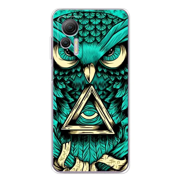 Чехол с рисунком «Зеленая сова» для Ulefone Note 14 Чехол с рисунком «Зеленая сова» для Ulefone Note 14