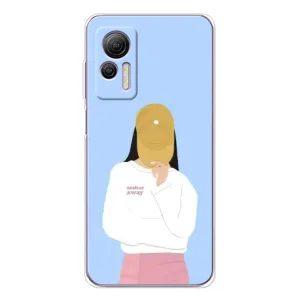 Силиконовый Чехол на Ulefone Note 14 с картинкой Стильных Девушек (Желтая кепка)