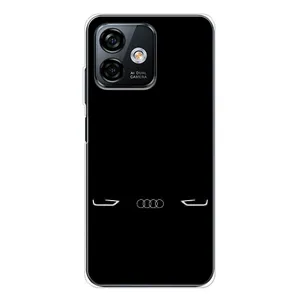 Силиконовый бампер с картинкой машины на Ulefone Note 16 Pro (Силует Audi)