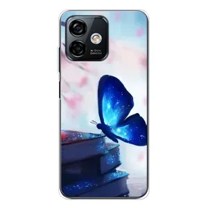 Силіконовий бампер з картинкою звірів для Ulefone Note 16 Pro (Метелик синій)