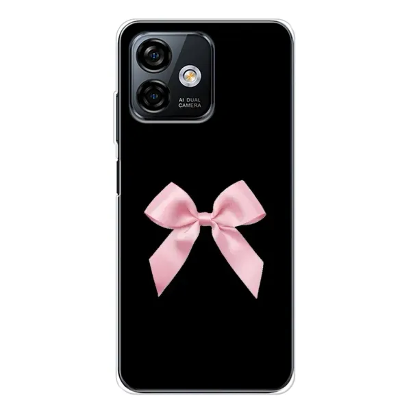 Чехол с рисунком «Бант на черном» для Ulefone Note 16 Pro Чехол с рисунком «Бант на черном» для Ulefone Note 16 Pro