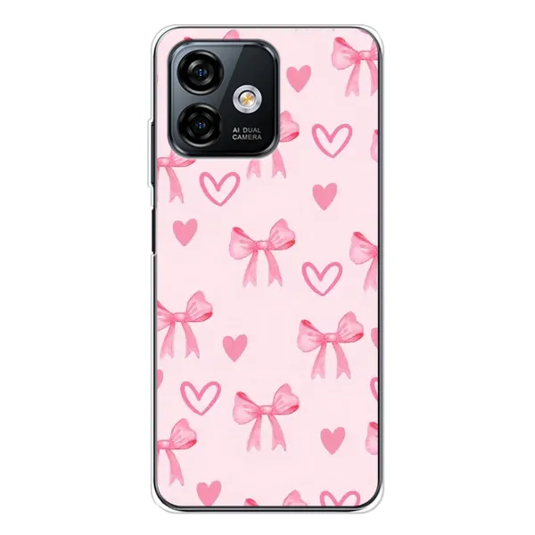 Чехол с рисунком «Бантики и сердечки» для Ulefone Note 16 Pro Чехол с рисунком «Бантики и сердечки» для Ulefone Note 16 Pro