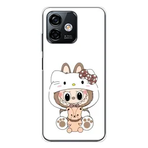 Чохол з принтом Лабубу для Ulefone Note 16 Pro (Білий Лабубу)