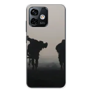 Чехлы на военную тематику для Ulefone Note 16 Pro (Бой солдат)