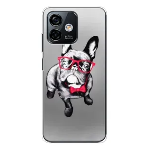 Чохол (ТПУ) Милі песики для Ulefone Note 16 Pro (Бульдог в окулярах)