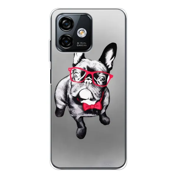 Чехол с рисунком «Бульдог в очках» для Ulefone Note 16 Pro Чехол с рисунком «Бульдог в очках» для Ulefone Note 16 Pro
