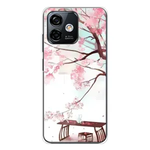 Чехол с принтом САКУРЫ на Ulefone Note 16 Pro (Чайная церемония)
