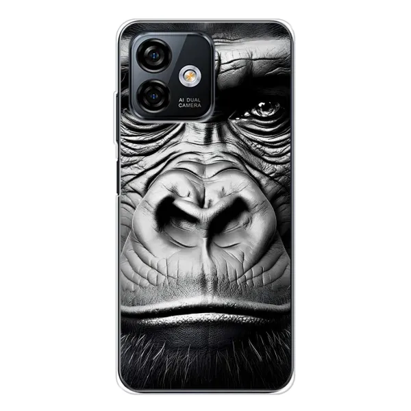 Чехол с рисунком «Черная обезьяна» для Ulefone Note 16 Pro