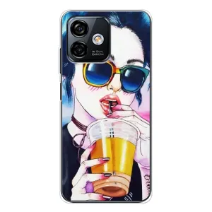 Чохол з картинкою Модні Дівчата Ulefone Note 16 Pro (Дівчина з коктейлем)