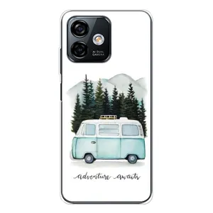 Силиконовый бампер с картинкой машины на Ulefone Note 16 Pro (Домик на колесах)