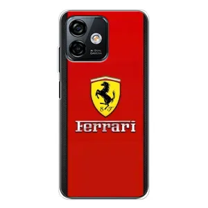 Силиконовый бампер с картинкой машины на Ulefone Note 16 Pro (Ferrari Logo)