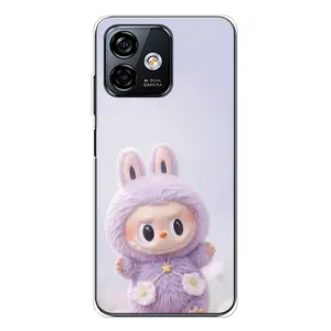 Чохол з принтом Лабубу для Ulefone Note 16 Pro (Фіолетовий Лабубу)