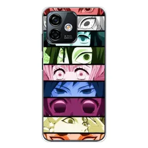 Силиконовые чехлы с глазами Anime для Ноте 16 Про (Глаза Хашира)