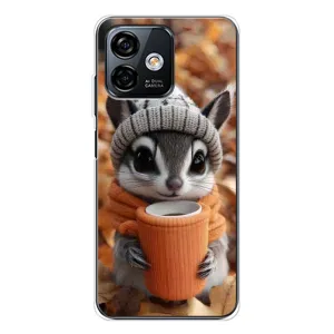 Печатный чехол «Зверята с кофе» для Ulefone Note 16 Pro
