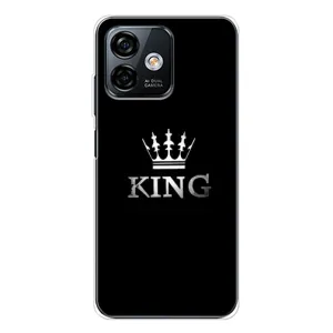 Чохол (Корона на чорному фоні) для Ноте 16 Про (KING)