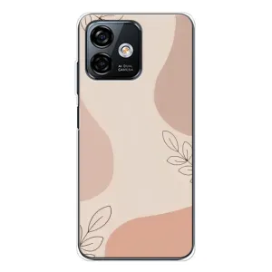 Чехол цветочный дизайн для Ulefone Note 16 Pro (Коричневый фон)