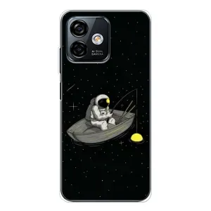 Силіконовый Чохол з принтом "Космонавти" на Ulefone Note 16 Pro (Космонавт на рибалці)