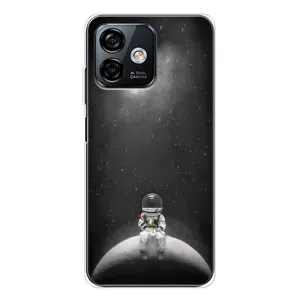 Силіконовый Чохол з принтом "Космонавти" на Ulefone Note 16 Pro (Космонавт романтик)