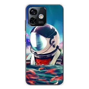 Силіконовый Чохол з принтом "Космонавти" на Ulefone Note 16 Pro (Космонавт у воді)