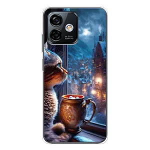 Чехлы на Новый Год Ulefone Note 16 Pro (Кот новогодний)