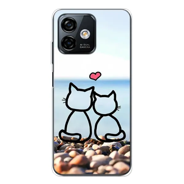 Чехол с рисунком «Котейки» для Ulefone Note 16 Pro