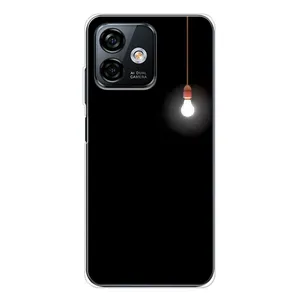 Чехол с картинками на черном фоне для Ulefone Note 16 Pro (Лампочка)