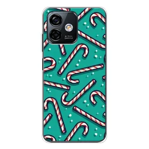 Силиконовый бампер на рождество для Ulefone Note 16 Pro (Леденцы)