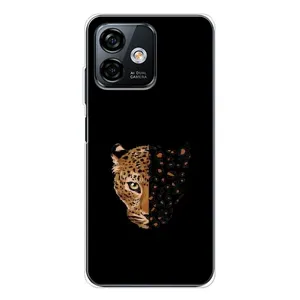 Чохол з леопардовим принтом на Ulefone Note 16 Pro (Леопард на чорному)