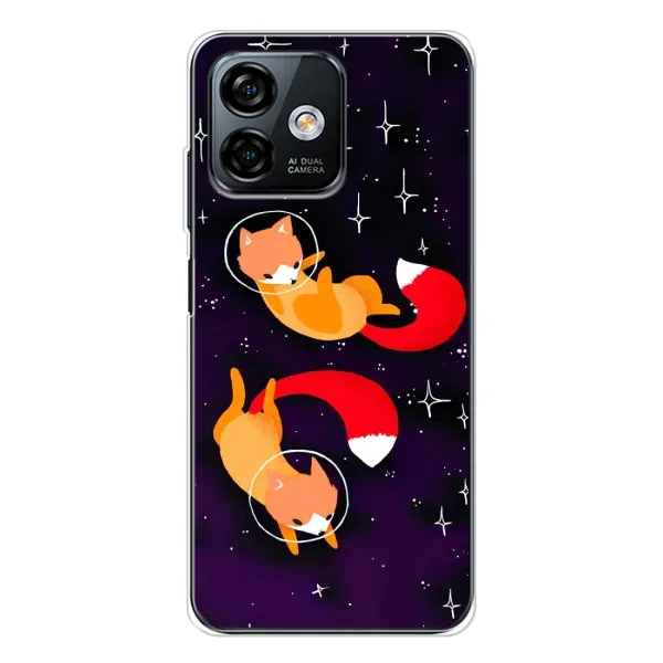 Чехол с рисунком «Лисы» для Ulefone Note 16 Pro