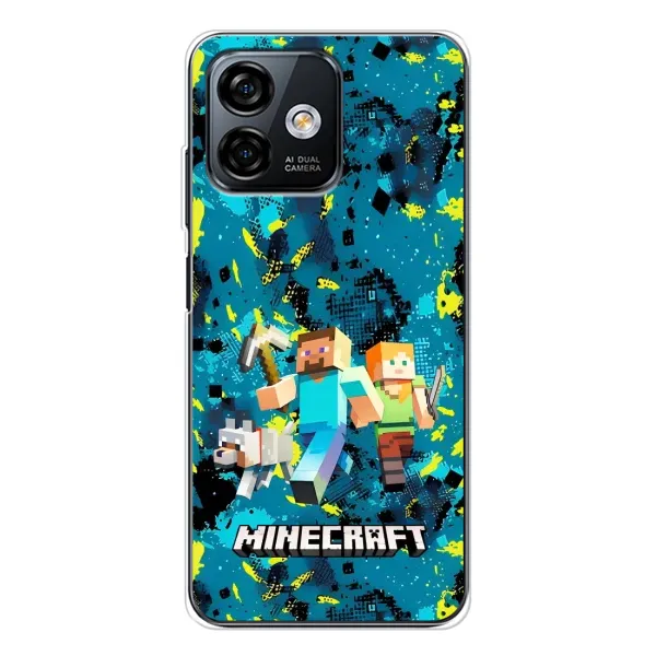 Чехол с рисунком «Майнкрафт» для Ulefone Note 16 Pro