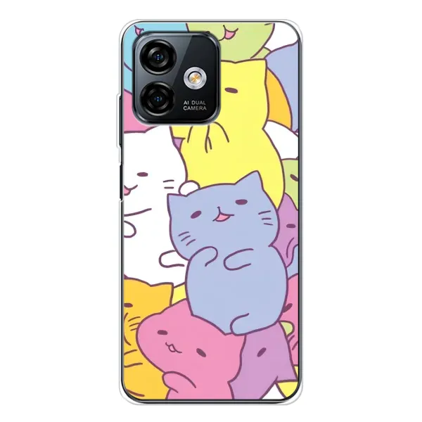Чехол с рисунком «Милые котики» для Ulefone Note 16 Pro