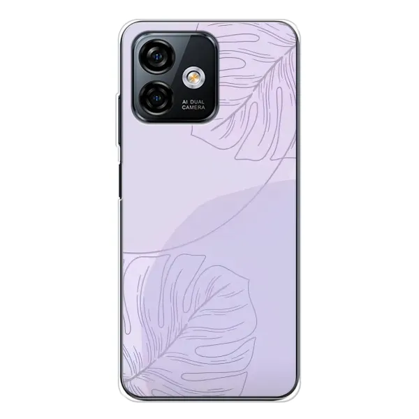 Чехол с рисунком «Монстера фиолетовая» для Ulefone Note 16 Pro Чехол с рисунком «Монстера фиолетовая» для Ulefone Note 16 Pro