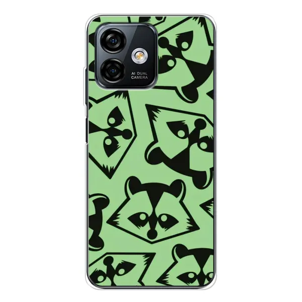 Чехол с рисунком «Мордочки Енота» для Ulefone Note 16 Pro Чехол с рисунком «Мордочки Енота» для Ulefone Note 16 Pro