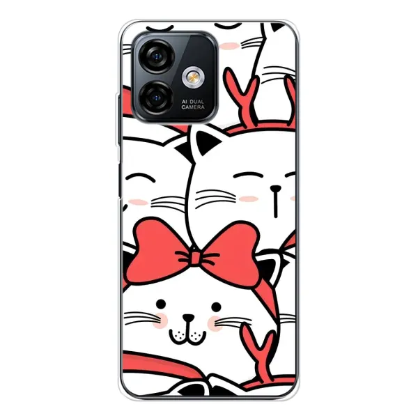 Чехол с рисунком «Новогодние котики» для Ulefone Note 16 Pro